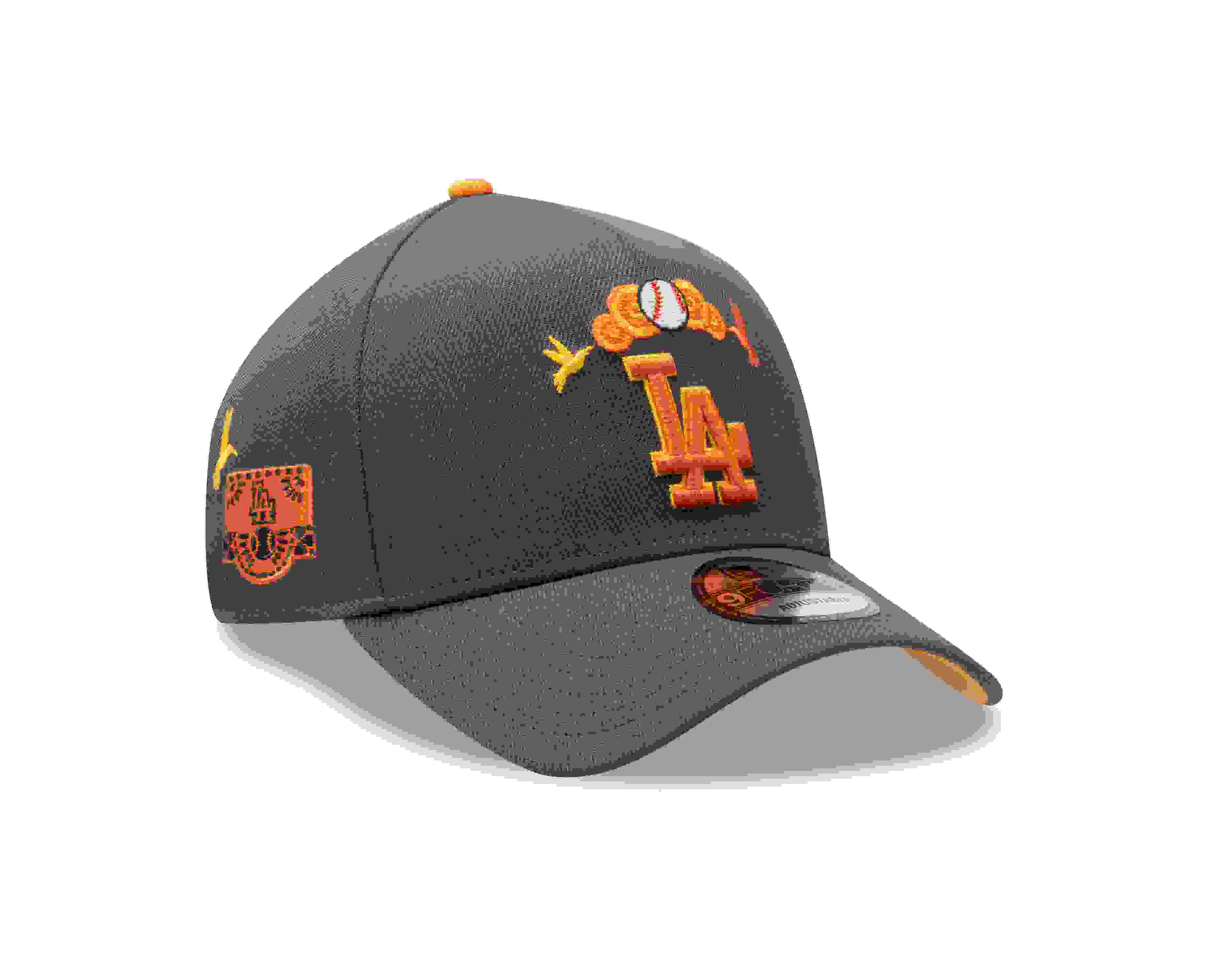 New Era Los Angeles Dodgers 9FORTY Dia De Los Muertos Grey Snapback Hat